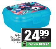Addis 1.1Ltr Deco Cube Lunchbox