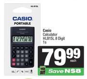 Casio Calculator HL815L 8 Digit