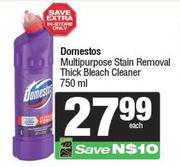 Domestos Multipurpose Stain Removal Thick Bleach Cleaner-750ml