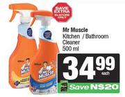 Mr Muscle Kitchen/Bathroom Cleaner-500ml