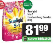 Sunlight 5 In 1 Handwashing Powder-3Kg