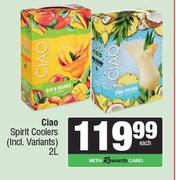 Ciao Spirit Coolers (Incl. Variants)-2Ltr Each