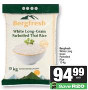 Bergfresh White Long Grain Parboiled Rice-10kg