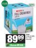 Spar Long Life Full Cream Low Fat Or Fat Free Milk-6 x 1Ltr