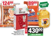 Groceries Combo Aunt Caroline Rice 10kg + Spar Cake Flour 10kg -For All