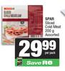 Spar Sliced Cold Meat Assorted-200g Per Pack