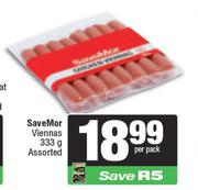 SaveMor Viennas Assorted-333g Per Pack