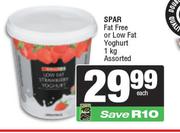 1Spar Fat Free Or Low Fat Yoghurt-1Kg 