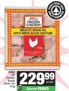 Spar IQF Chicken Breast Bone In-5Kg