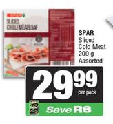Spar Sliced Cold Meat Assorted-200g Per Pack