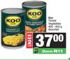 Koo Tinned Vegetables Assorted-For Any 2 x 400/420g 