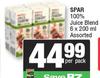 Spar 100% Juice Blend Assorted 6 x 200ml-Per Pack