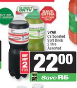 Spar Carbonated Soft Drink Assorted-For Any 2 x 2ltr