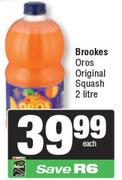 Brookes Oros Original Squash-2Ltr Each