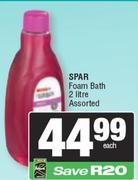 Spar Foam Bath Assorted-2Ltr