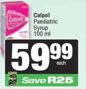 Calpol Paediatric Syrup-100ml 