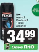 Axe Aerosol Deodorant Assorted-150ml