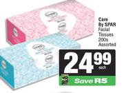 Care By Spar Facial Tissues Assorted-200s Pack Each