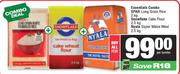 Spar Long Grain Rice 2kg, Snowflake Cake Flour 2.5kg & Nyala Super Maize Meal 2.5kg-For All