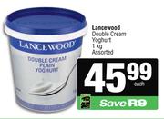 Lancewood Double Cream Yoghurt Assorted-1kg Ltd.