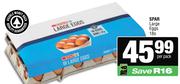 Spar Large Eggs-18s Per Pack