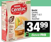 Nestle Cerelac Stage 1 & 2 Assorted-200g Each