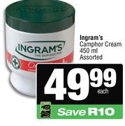 Ingram's Camphor Cream Assorted-450ml Each