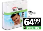 Spar Toilet Tissue (2ply)-9s Per Pack