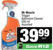 Mr Muscle Trigger Bathroom Cleaner Assorted-500ml