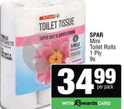 Spar Mini Toilet Rolls (1 Ply)-9s Per Pack