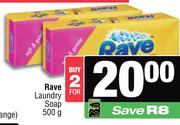 Rave Laundry Soap-For 2 x 500g