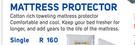 Mattress Protector Single