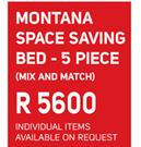 Montana 5 Piece Space Saving Bed