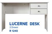 Lucerne Desk 2 Drawer