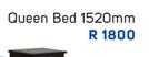 Double Christic Queen Bed 1520mm