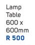 Two Tone Lamp Table 600x600mm