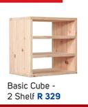 Basic Cubes 2 Shelf 400 x 400 x 300mm