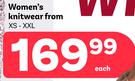 Women's Knitwear From (XS-XXL)-Each