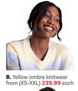 Yellow Ombre Knitwear From (XS-XXL)-Each