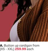Button Up Cardigan From (XS-XXL)-Each