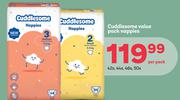    Cuddlesome Value Pack Nappies-42s, 44s, 46s, 50s Per Pack