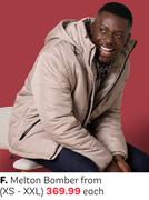 Melton Bomber From (XS-XXL)-Each