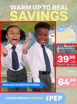 PEP Eswatini : Warm Up To Real Savings (24 June - 28 July 2024), page 1