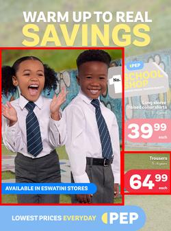 PEP Eswatini : Warm Up To Real Savings (24 June - 28 July 2024), page 1