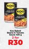 Koo Baked Beans In Tomato Sauce-For 2 x 400gm