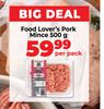 Food Lover's Pork Mince-500g Per Pack