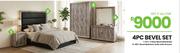 3 Door Bevel Wardrobe 1-277/Bevel Bedroom Suite With Dresser 8-481-For All