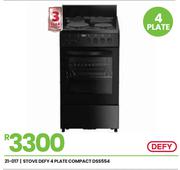 Defy 4 Plate Compact Stove DSS554 21-017