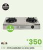 Alva 2 Burner S/Steel Gas Stove GCS04 21-518