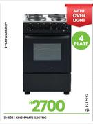 King 4 Plate Electric 21-606